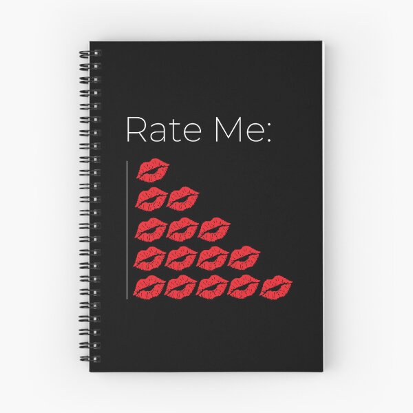 Item preview, Rate Me Kiss Chart - Funny Romantic Quote designed and sold by DesignsCreative.