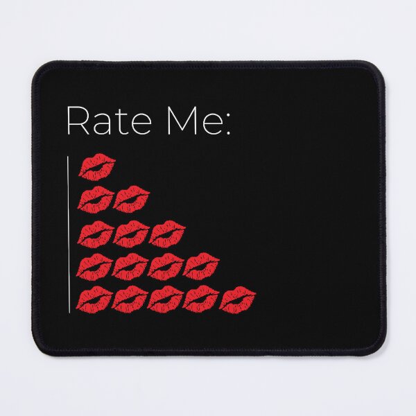 Item preview, Rate Me Kiss Chart - Funny Romantic Quote designed and sold by DesignsCreative.