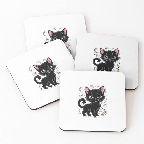 Item preview, Cute witchy black cat designed and sold by emiiemilova.
