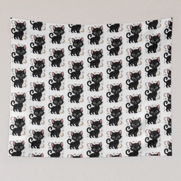 Item preview, Cute witchy black cat designed and sold by emiiemilova.