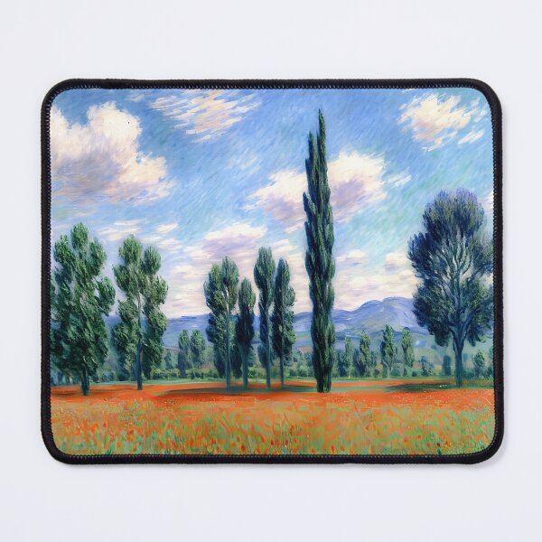 Item preview, Poppy Field in Giverny: Impression of Scarlet Blossoms, Sunlit Meadows designed and sold by artdesignsnow.