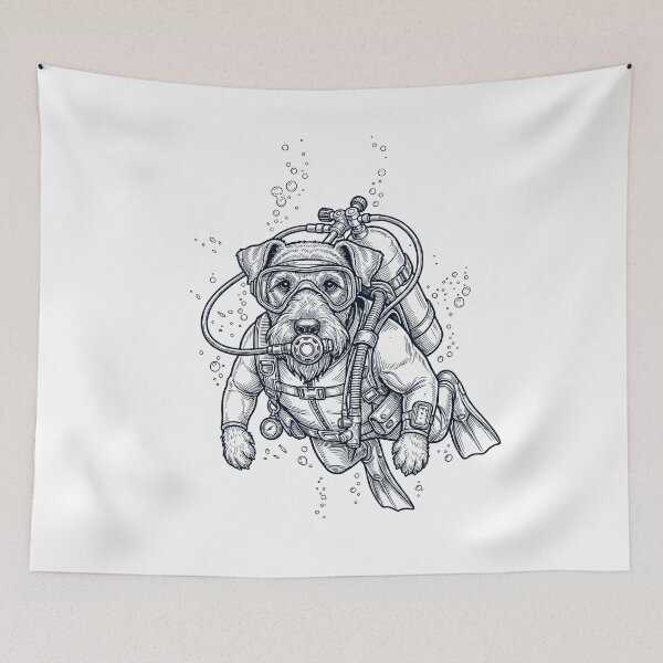Item preview, Airedale Terrier Scuba Diving Diver Dog Owner designed and sold by TerryConnells.