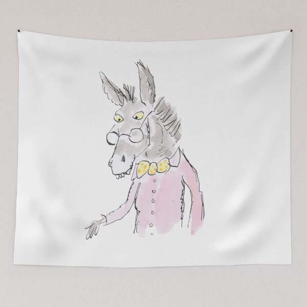 Item preview, Donkey wearing glasses and a bow tie designed and sold by Inky Fingers Illustrations.