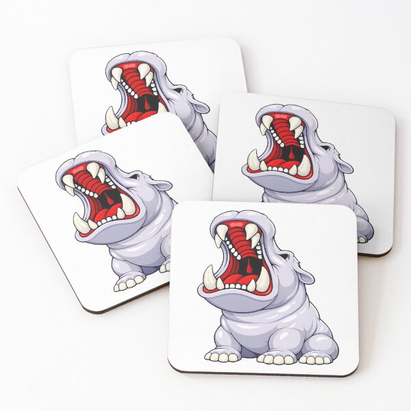 Item preview, Roaring Baby Hippo – Cute Animal Illustration designed and sold by ROARSOME DESiGNS.