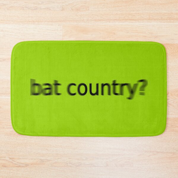 Item preview, Bat Country Supreme Green Question Unique Artwork Sign designed and sold by Doctor Schtrudel.