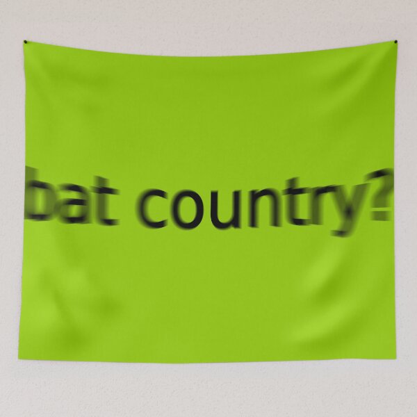 Item preview, Bat Country Supreme Green Question Unique Artwork Sign designed and sold by Doctor Schtrudel.