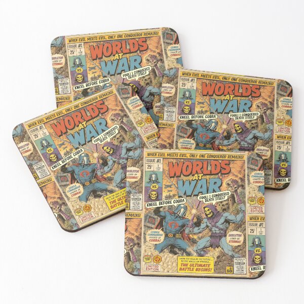 Item preview, Worlds At War Cartoon Vintage Retro Comic Cover Art designed and sold by Back2Collage.