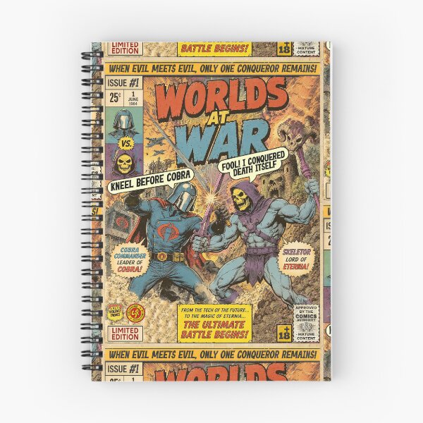 Item preview, Worlds At War Cartoon Vintage Retro Comic Cover Art designed and sold by Back2Collage.