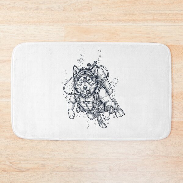 Item preview, Alaskan Malamute Scuba Diving Diver Dog Owner designed and sold by TerryConnells.
