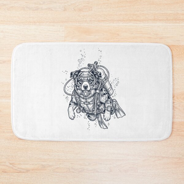 Item preview, Australian Shepherd Scuba Diving Diver Dog Owner designed and sold by TerryConnells.