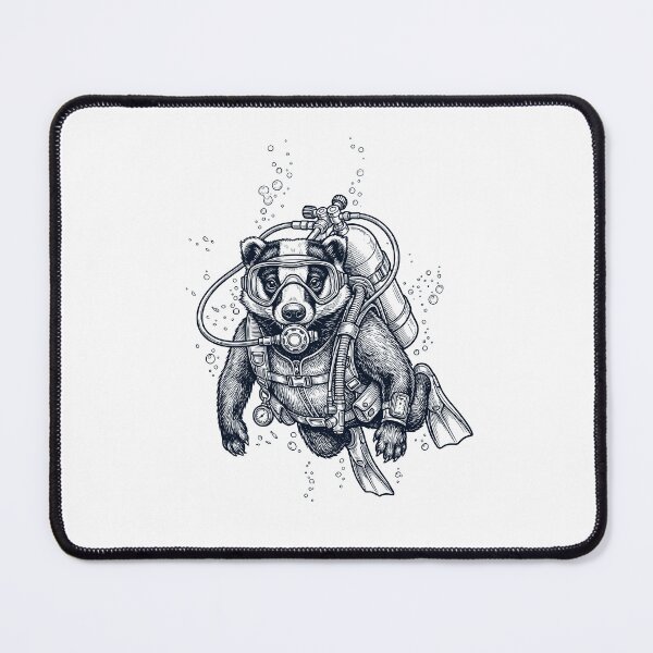 Item preview, Badger Scuba Diving Diver Animal Lover designed and sold by TerryConnells.