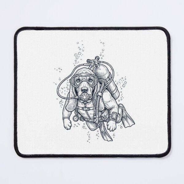 Item preview, Basset Hound Scuba Diving Diver Dog Owner designed and sold by TerryConnells.