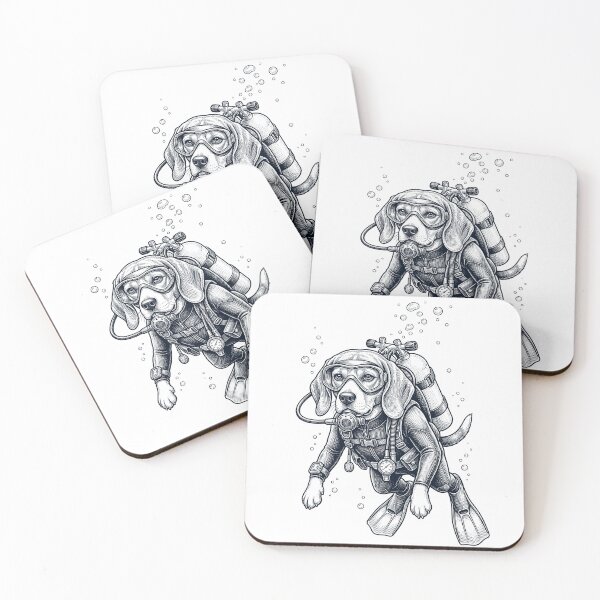 Item preview, Beagle Scuba Diving Diver Dog Owner designed and sold by TerryConnells.