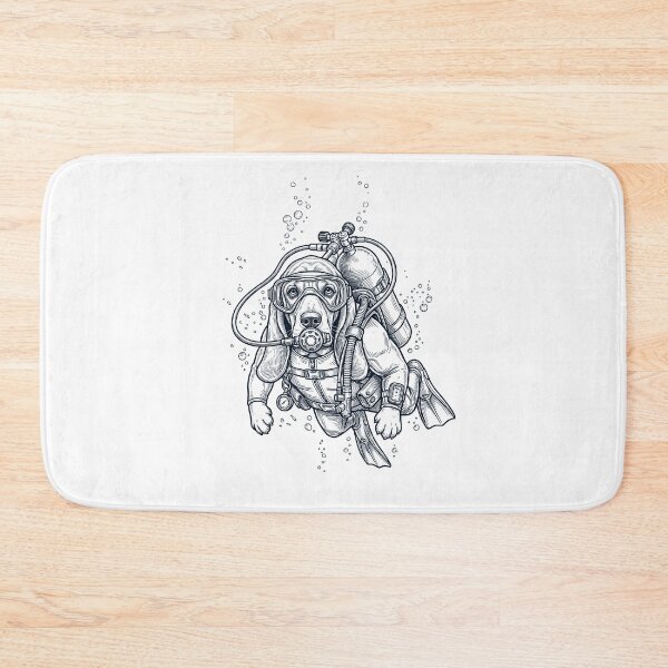 Item preview, Basset Hound Scuba Diving Diver Dog Owner designed and sold by TerryConnells.