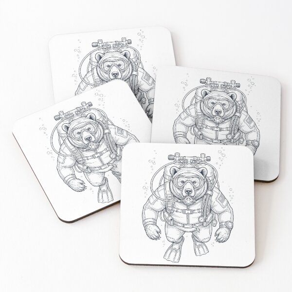 Item preview, Bear Scuba Diving Diver Animal Lover designed and sold by TerryConnells.