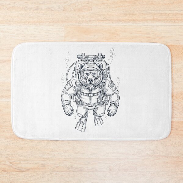 Item preview, Bear Scuba Diving Diver Animal Lover designed and sold by TerryConnells.