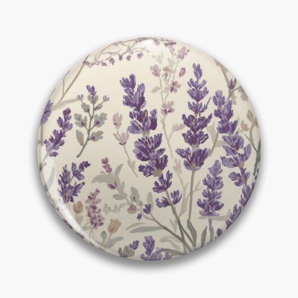 Item preview, Minimal Lavender Sprig Pattern | Delicate Floral on Cream designed and sold by lavanya11.