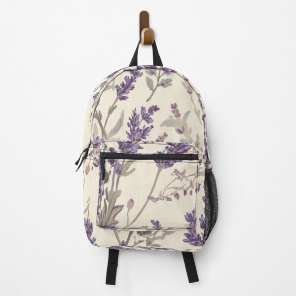 Item preview, Minimal Lavender Sprig Pattern | Delicate Floral on Cream designed and sold by lavanya11.
