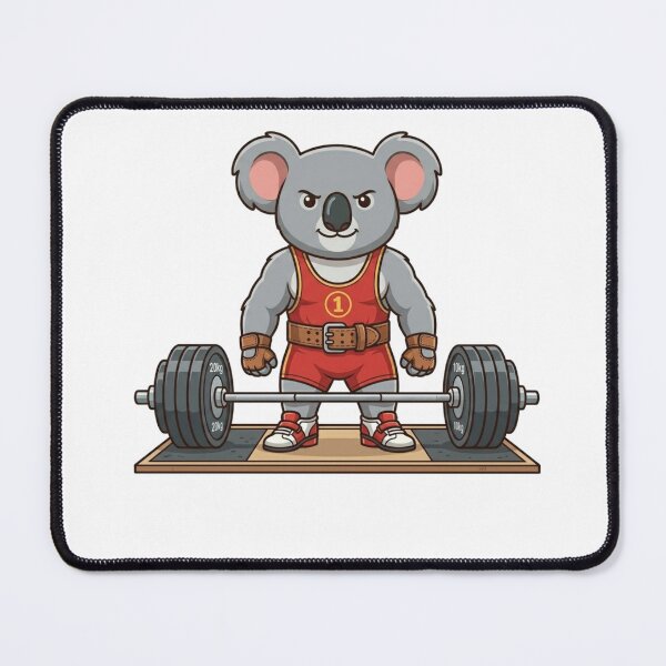 Item preview, Lift Heavy Weightlifting Koala designed and sold by Koality-Living.