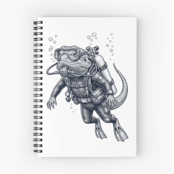 Item preview, Bearded Dragon Scuba Diving Diver Animal Lover designed and sold by TerryConnells.
