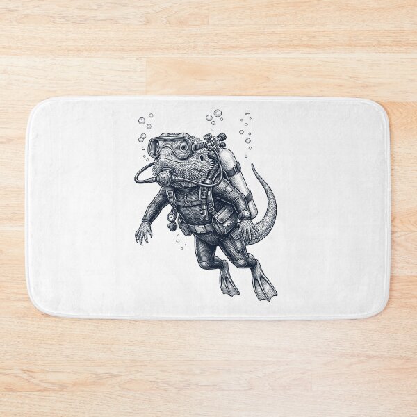 Item preview, Bearded Dragon Scuba Diving Diver Animal Lover designed and sold by TerryConnells.