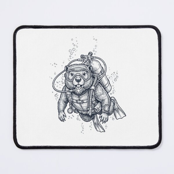 Item preview, Beaver Scuba Diving Diver Animal Lover designed and sold by TerryConnells.
