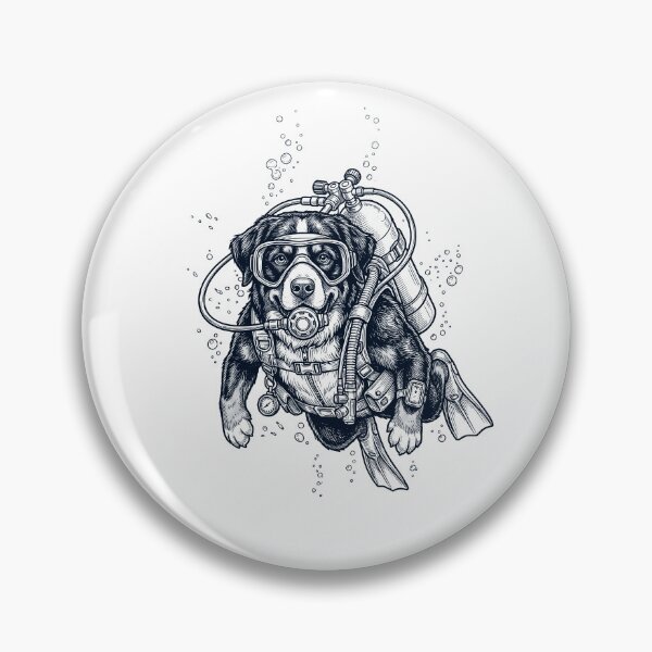 Item preview, Bernese Mountain Dog Scuba Diving Diver Dog Owner designed and sold by TerryConnells.