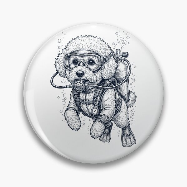 Item preview, Bichon Frise Scuba Diving Diver Dog Owner designed and sold by TerryConnells.