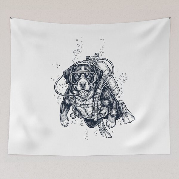 Item preview, Bernese Mountain Dog Scuba Diving Diver Dog Owner designed and sold by TerryConnells.