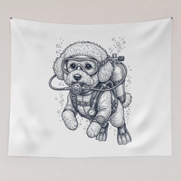 Item preview, Bichon Frise Scuba Diving Diver Dog Owner designed and sold by TerryConnells.
