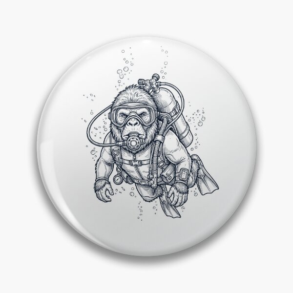 Item preview, Bigfoot Scuba Diving Diver Animal Lover designed and sold by TerryConnells.