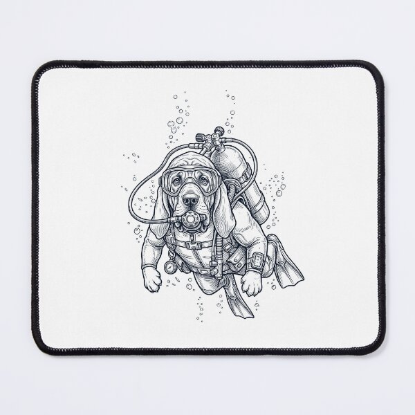 Item preview, Bloodhound Scuba Diving Diver Dog Owner designed and sold by TerryConnells.