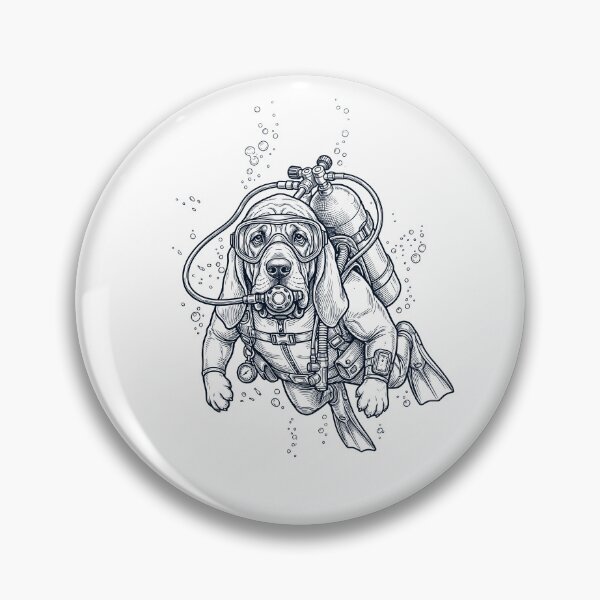 Item preview, Bloodhound Scuba Diving Diver Dog Owner designed and sold by TerryConnells.