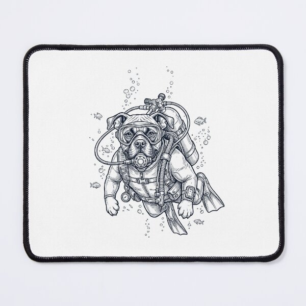 Item preview, Boxer Dog Scuba Diving Diver Dog Owner designed and sold by TerryConnells.