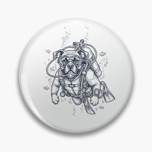 Item preview, Boxer Dog Scuba Diving Diver Dog Owner designed and sold by TerryConnells.