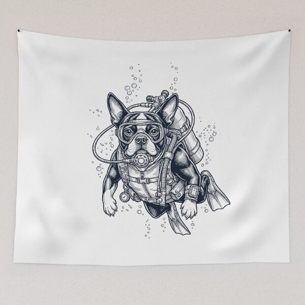 Item preview, Boston Terrier Scuba Diving Diver Dog Owner designed and sold by TerryConnells.