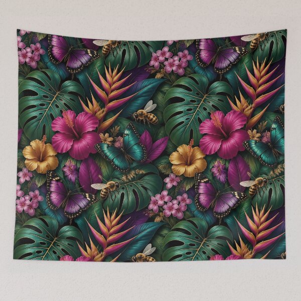 Item preview, Butterflies and Honey Bees Jungle Dreams designed and sold by taiche.