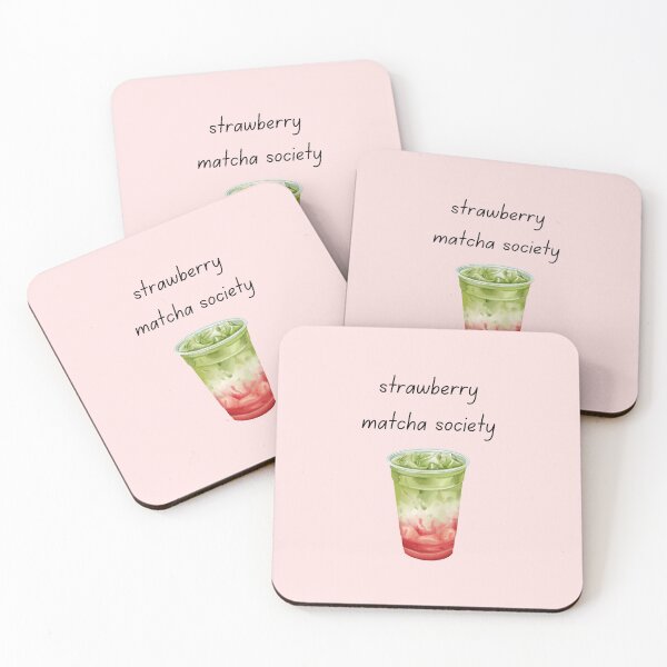 Item preview, Strawberry Matcha Society – Café Culture Aesthetic Design designed and sold by My Gluten Free Life UK.