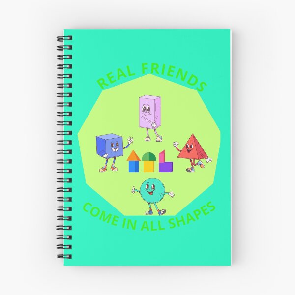 Item preview, Real Friends Come In All Shapes Funny Geometry Teacher Design designed and sold by PMDesignStudio.