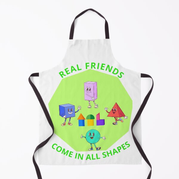 Item preview, Real Friends Come In All Shapes Funny Geometry Teacher Design designed and sold by PMDesignStudio.