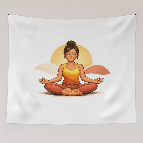 Item preview, Breathe Before Becoming – Yoga Meditation Art designed and sold by moTshiTshi.