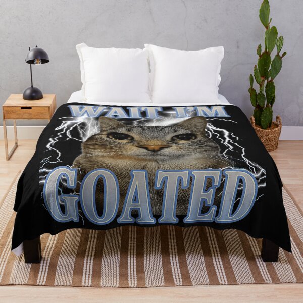 Item preview, Wait I'm Goated Cat Meme Funny Pet Owner designed and sold by AmaXONIC.