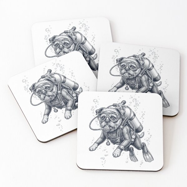 Item preview, Brussels Griffon Scuba Diving Diver Dog Owner designed and sold by TerryConnells.