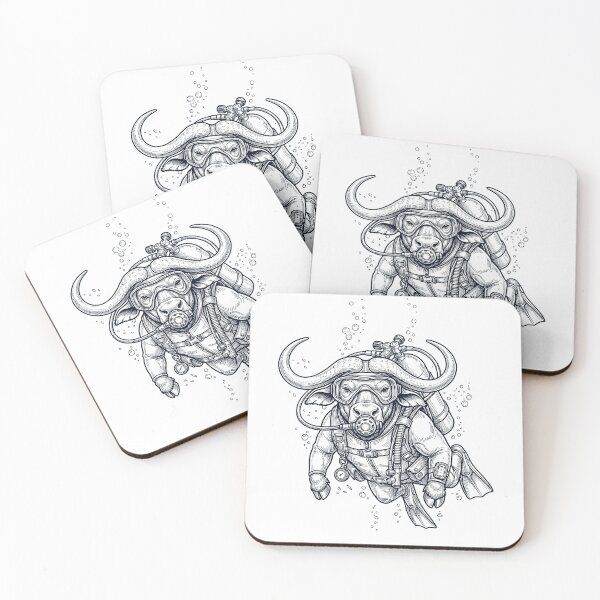 Item preview, Buffalo Scuba Diving Diver Animal Lover designed and sold by TerryConnells.