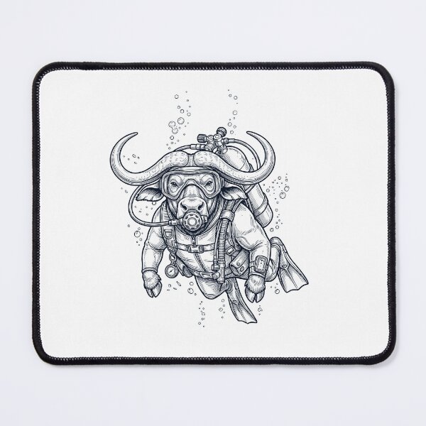 Item preview, Buffalo Scuba Diving Diver Animal Lover designed and sold by TerryConnells.