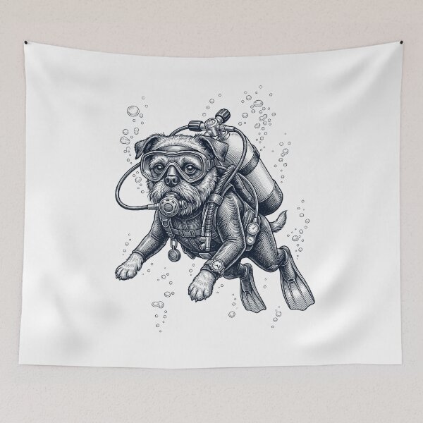 Item preview, Brussels Griffon Scuba Diving Diver Dog Owner designed and sold by TerryConnells.