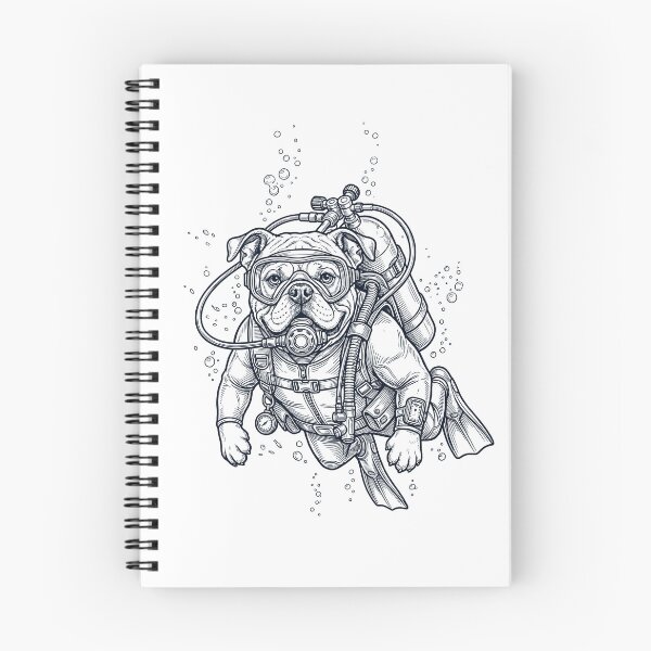 Item preview, Bulldog Scuba Diving Diver Dog Owner designed and sold by TerryConnells.