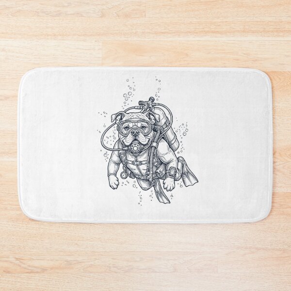 Item preview, Bulldog Scuba Diving Diver Dog Owner designed and sold by TerryConnells.