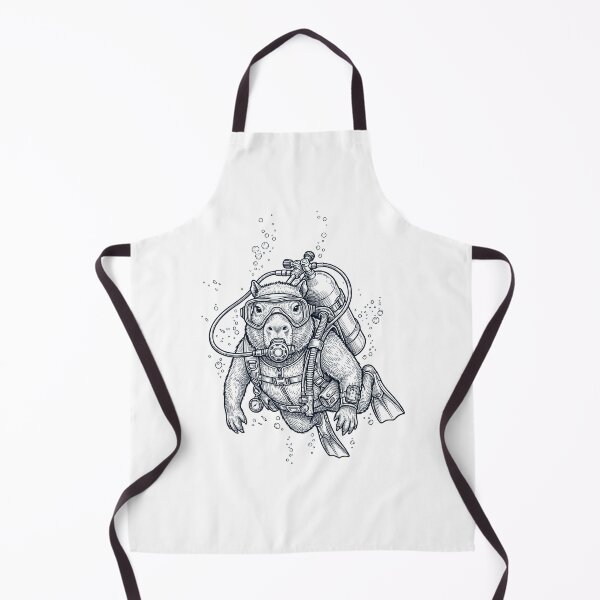 Item preview, Capybara Scuba Diving Diver Animal Lover designed and sold by TerryConnells.