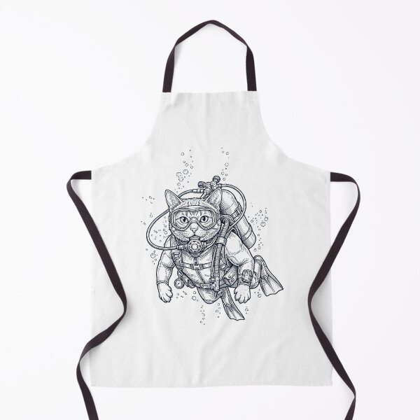 Item preview, Cat Scuba Diving Diver Animal Lover designed and sold by TerryConnells.